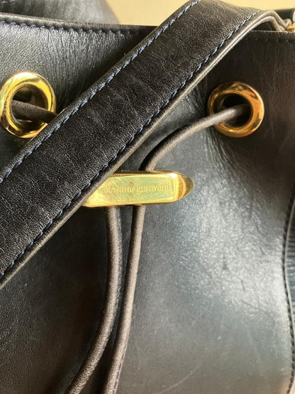 Valentino Garavani Shoulder Bag Purse Black Navy Authentic