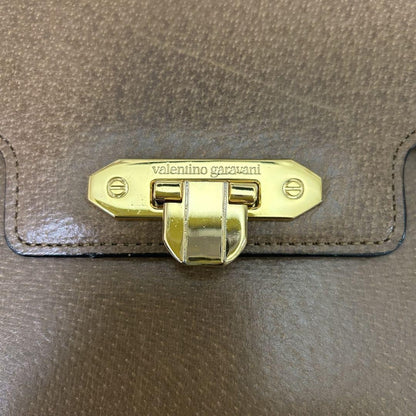 Valentino Garavani Hand Bag Tote Purse Brown Authentic