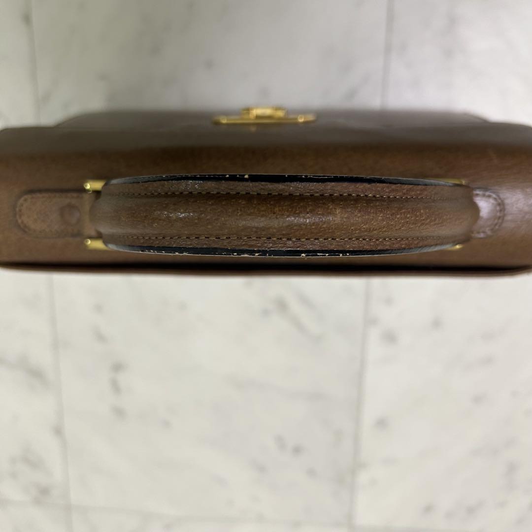 Valentino Garavani Hand Bag Tote Purse Brown Authentic