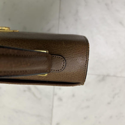 Valentino Garavani Hand Bag Tote Purse Brown Authentic