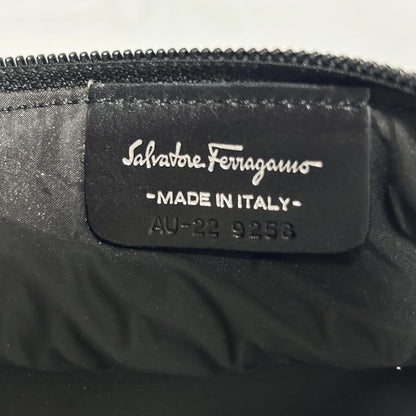 Salvatore Ferragamo Mini Shoulder Bag Purse 2way Vara Ribbon Black Authentic