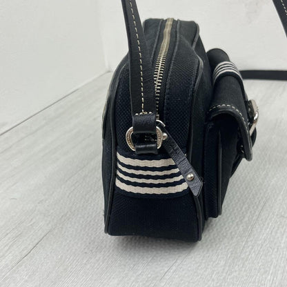 BURBERRY BLUE LABEL Shoulder Bag Purse Canvas Black Authentic