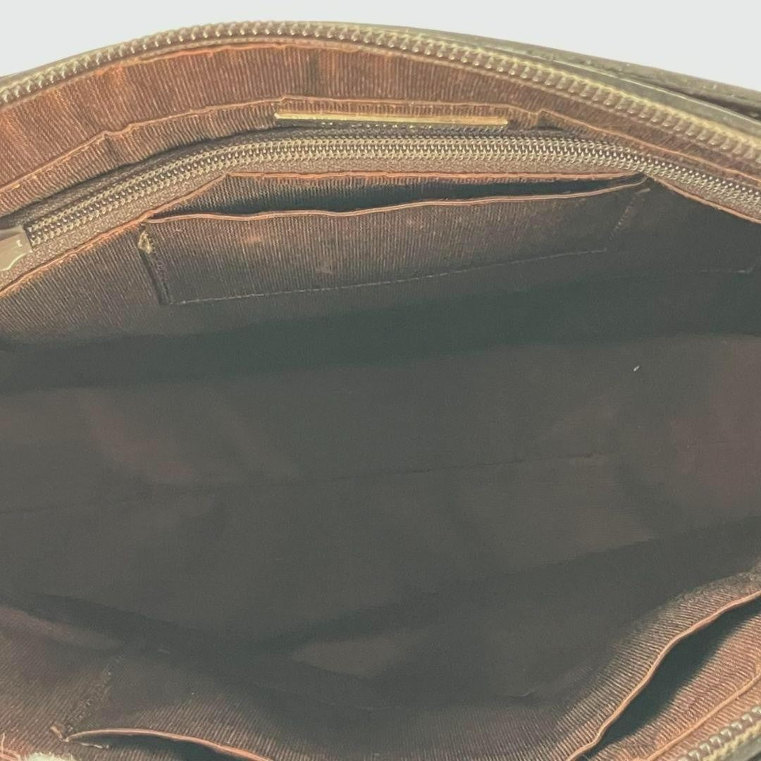 BURBERRY Hand Bag Tote Purse Leather Suede Brown Authentic