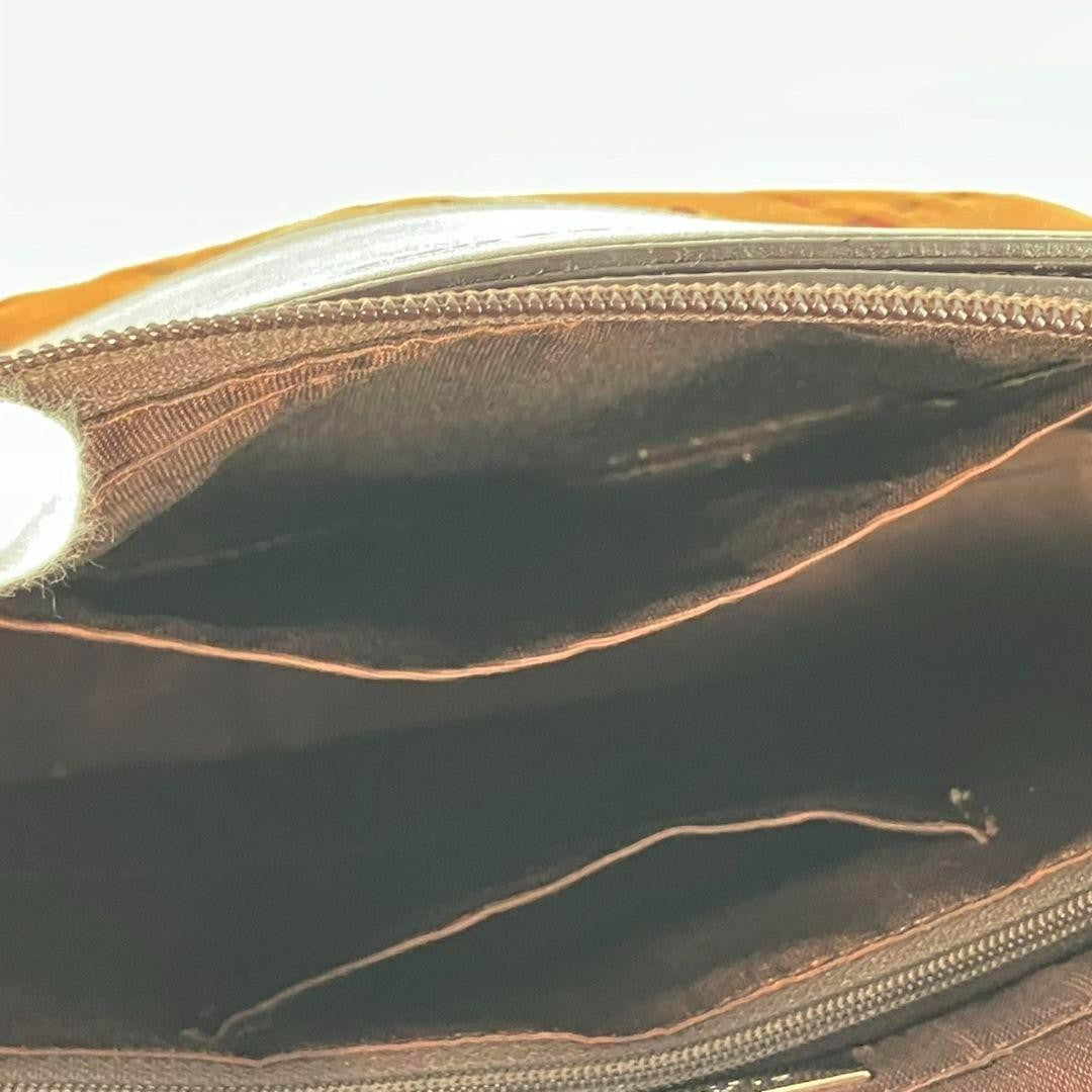 BURBERRY Hand Bag Tote Purse Leather Suede Brown Authentic