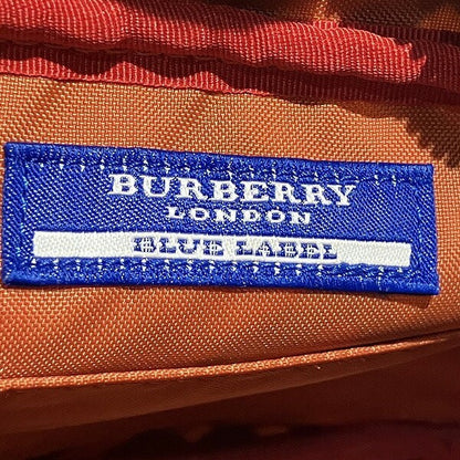 BURBERRY BLUE LABEL Shoulder Bag Purse Nova Check Nylon Leather Pink Authentic