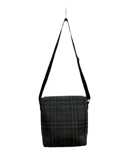 BURBERRY Shoulder Bag Purse Nova Check Gray Black Authentic