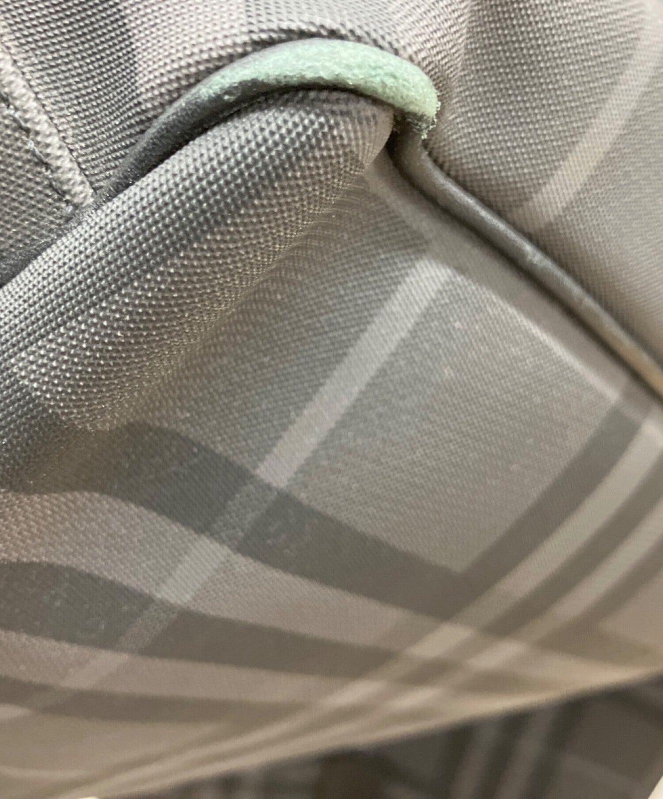 BURBERRY Shoulder Bag Purse Nova Check Gray Black Authentic