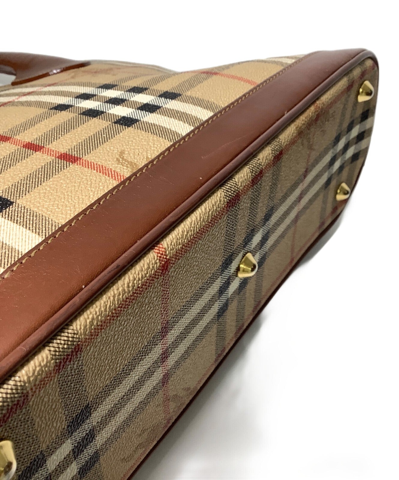 BURBERRYS Hand Bag Tote Purse Nova Check Authentic