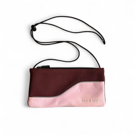 MIU MIU Shoulder Bag Purse Logo Authentic