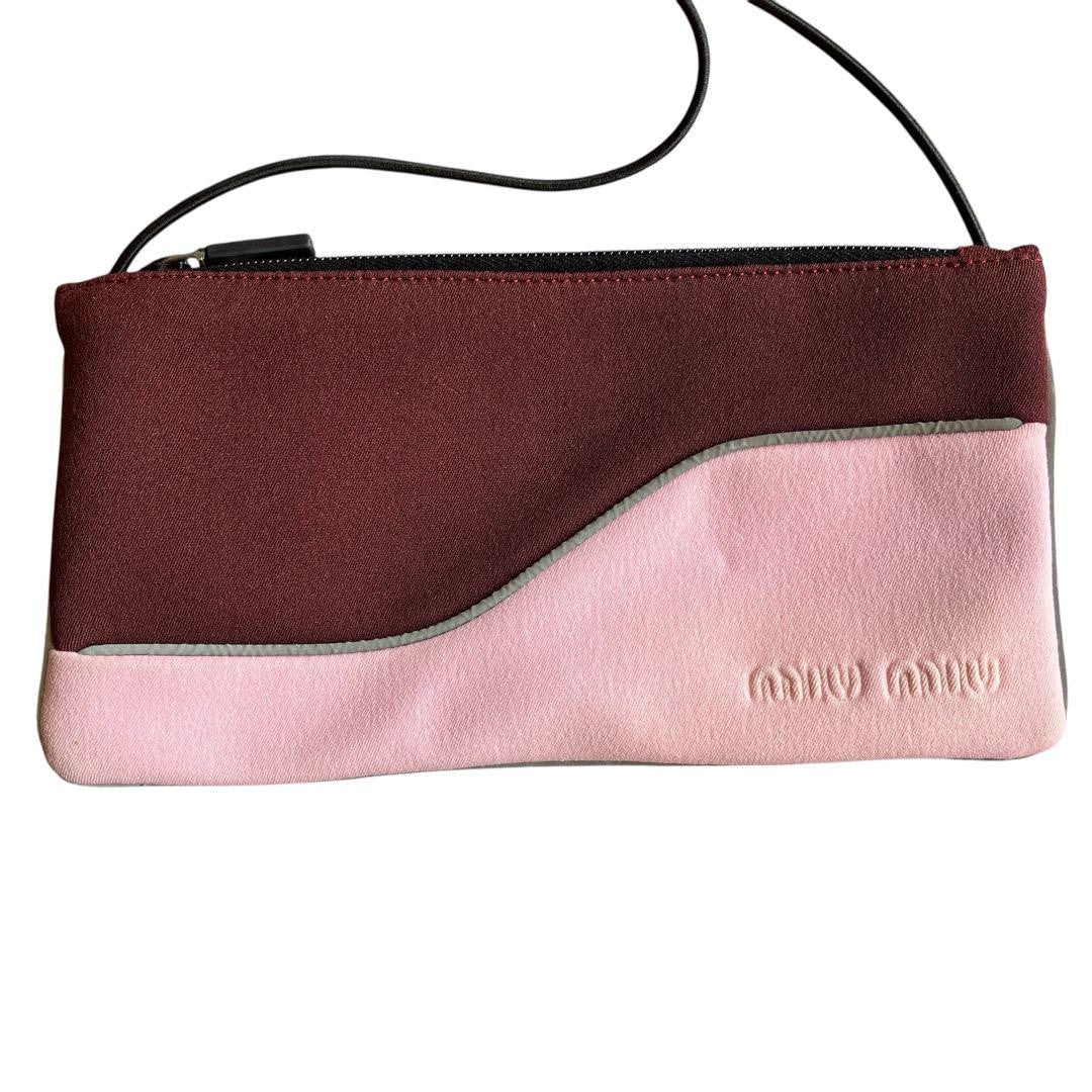 MIU MIU Shoulder Bag Purse Logo Authentic