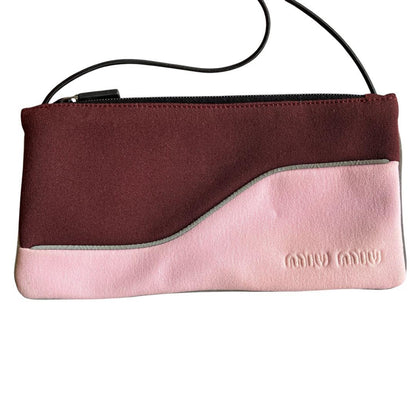 MIU MIU Shoulder Bag Purse Logo Authentic