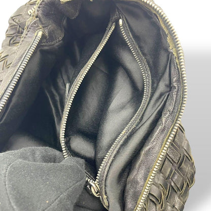 MIU MIU Clutch Bag Second Bag Leather Black Authentic