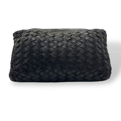 MIU MIU Clutch Bag Second Bag Leather Black Authentic