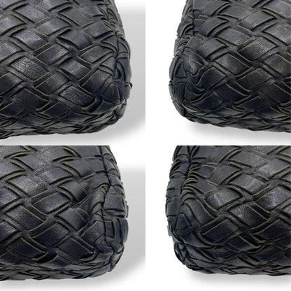 MIU MIU Clutch Bag Second Bag Leather Black Authentic
