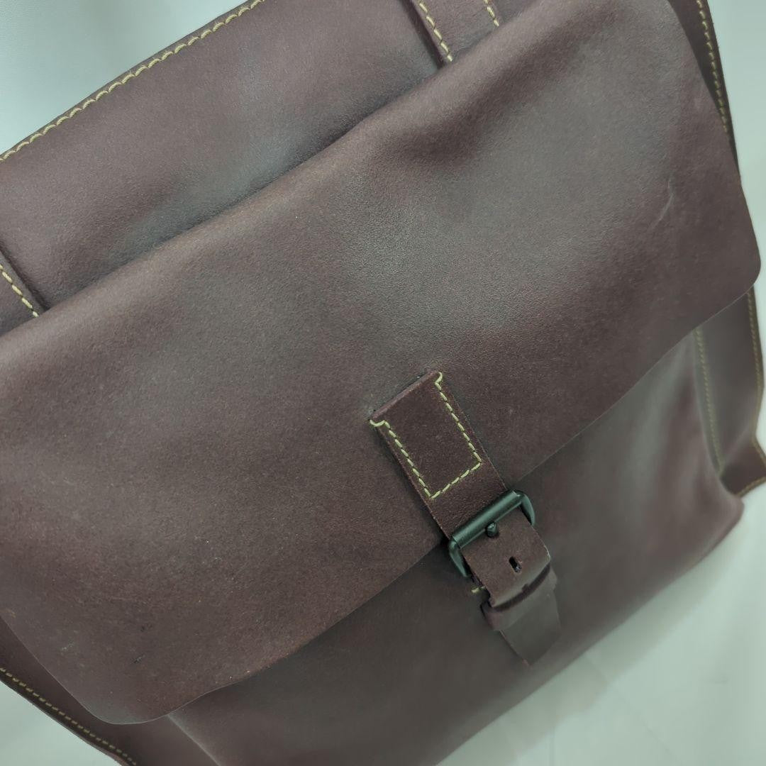 MIU MIU Hand Bag Tote Purse Leather Dark Brown Authentic