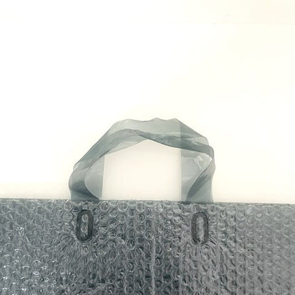 MIU MIU Hand Bag Tote Purse Logo Vinyl Gray Authentic