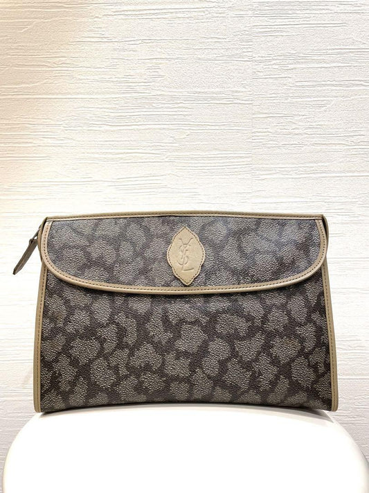 Saint Laurent Clutch Bag Second Bag YSL Cassandra Authentic