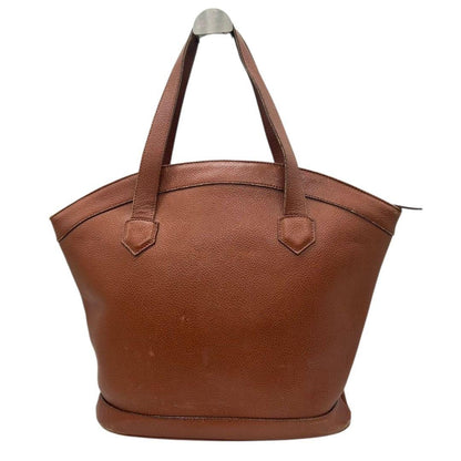 Saint Laurent Hand Bag Tote Purse YSL Cassandra Leather Brown Authentic