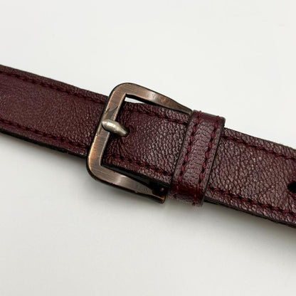 Saint Laurent Shoulder Bag Purse YSL Cassandra Leather Bordeaux Authentic