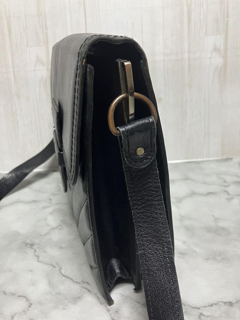 Saint Laurent Shoulder Bag Purse 2way Quilting Leather Black Authentic