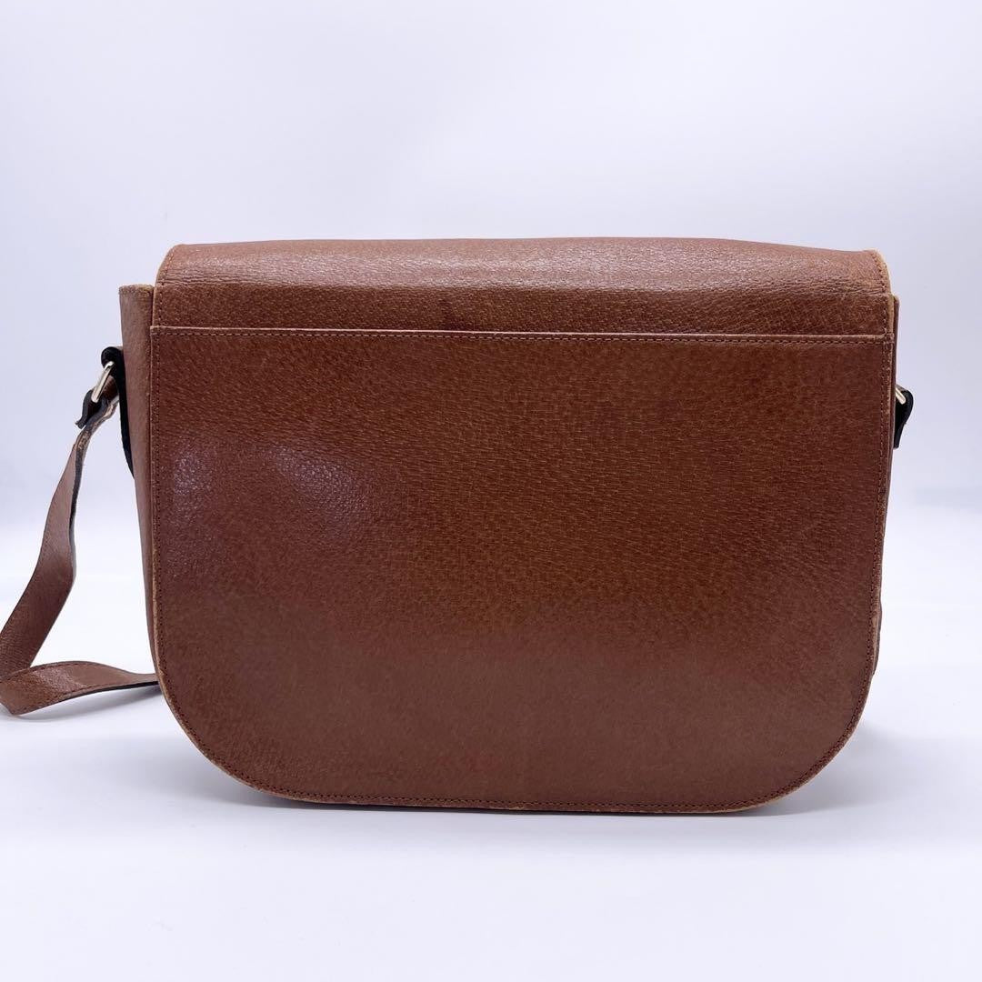 Saint Laurent Shoulder Bag Purse Brown Authentic
