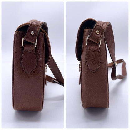 Saint Laurent Shoulder Bag Purse Brown Authentic