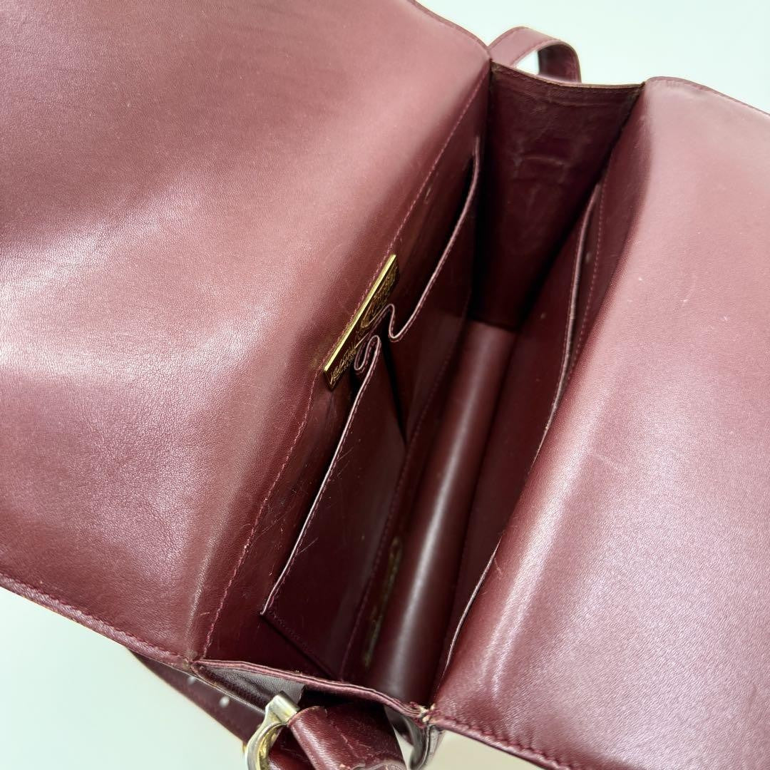 Cartier Shoulder Bag Purse Must Leather Authentic