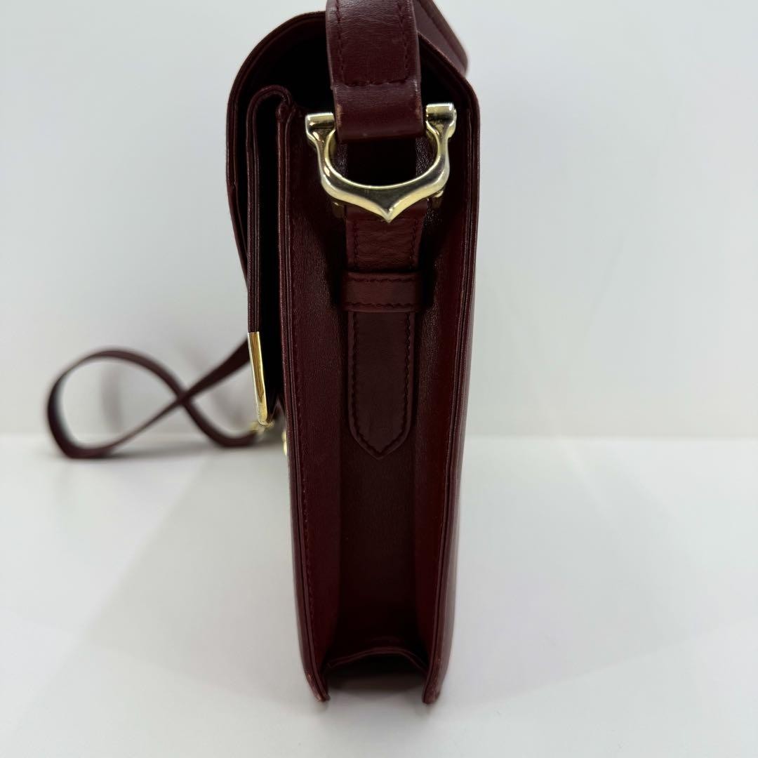 Cartier Shoulder Bag Purse Must Leather Authentic