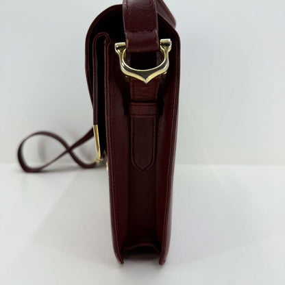 Cartier Shoulder Bag Purse Must Leather Authentic