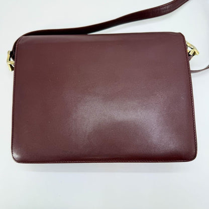 Cartier Shoulder Bag Purse Must Leather Authentic