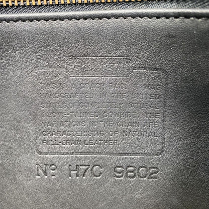 COACH Shoulder Bag Purse Old 9802 Leather Black Authentic