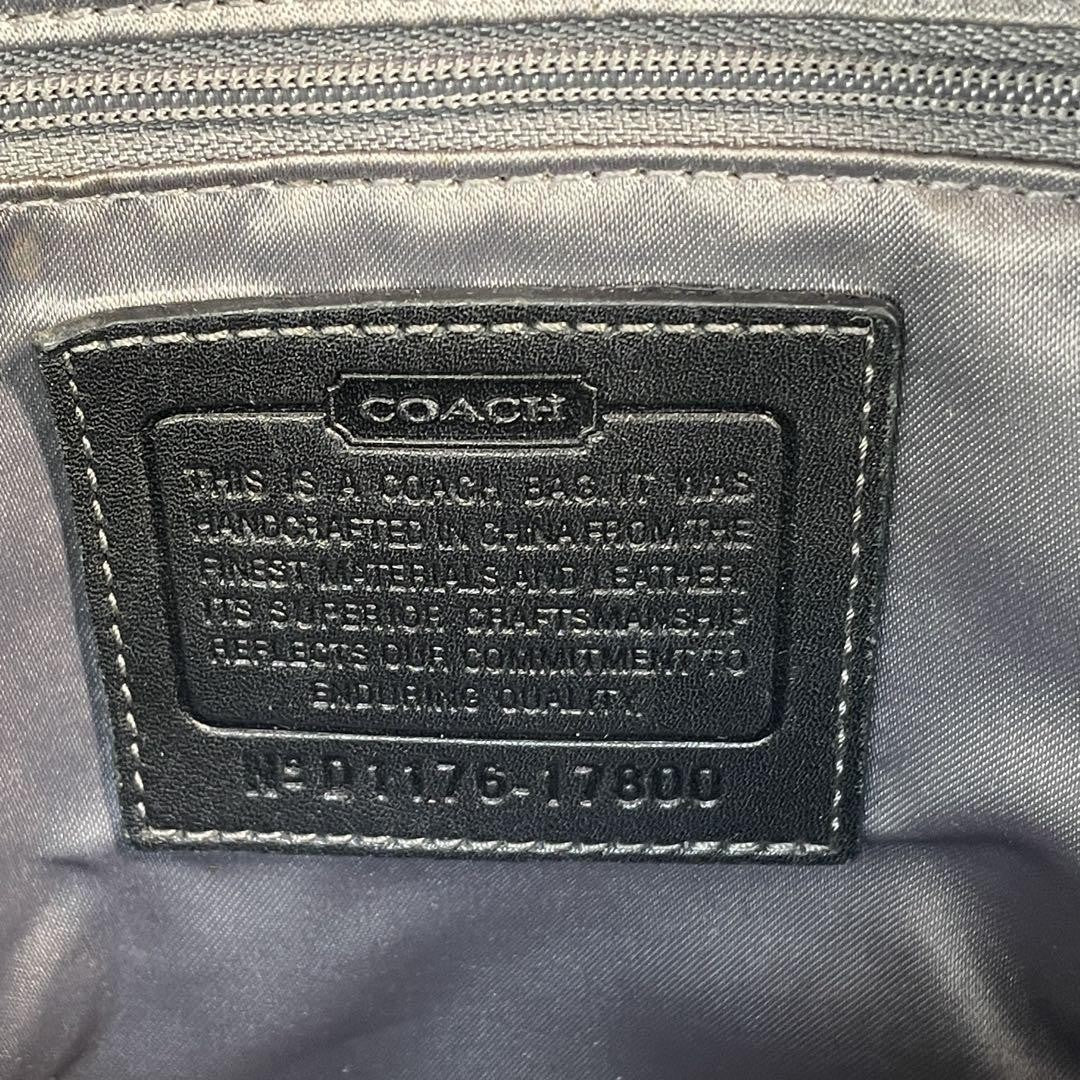 COACH Hand Bag Tote Purse Leather Beige Authentic