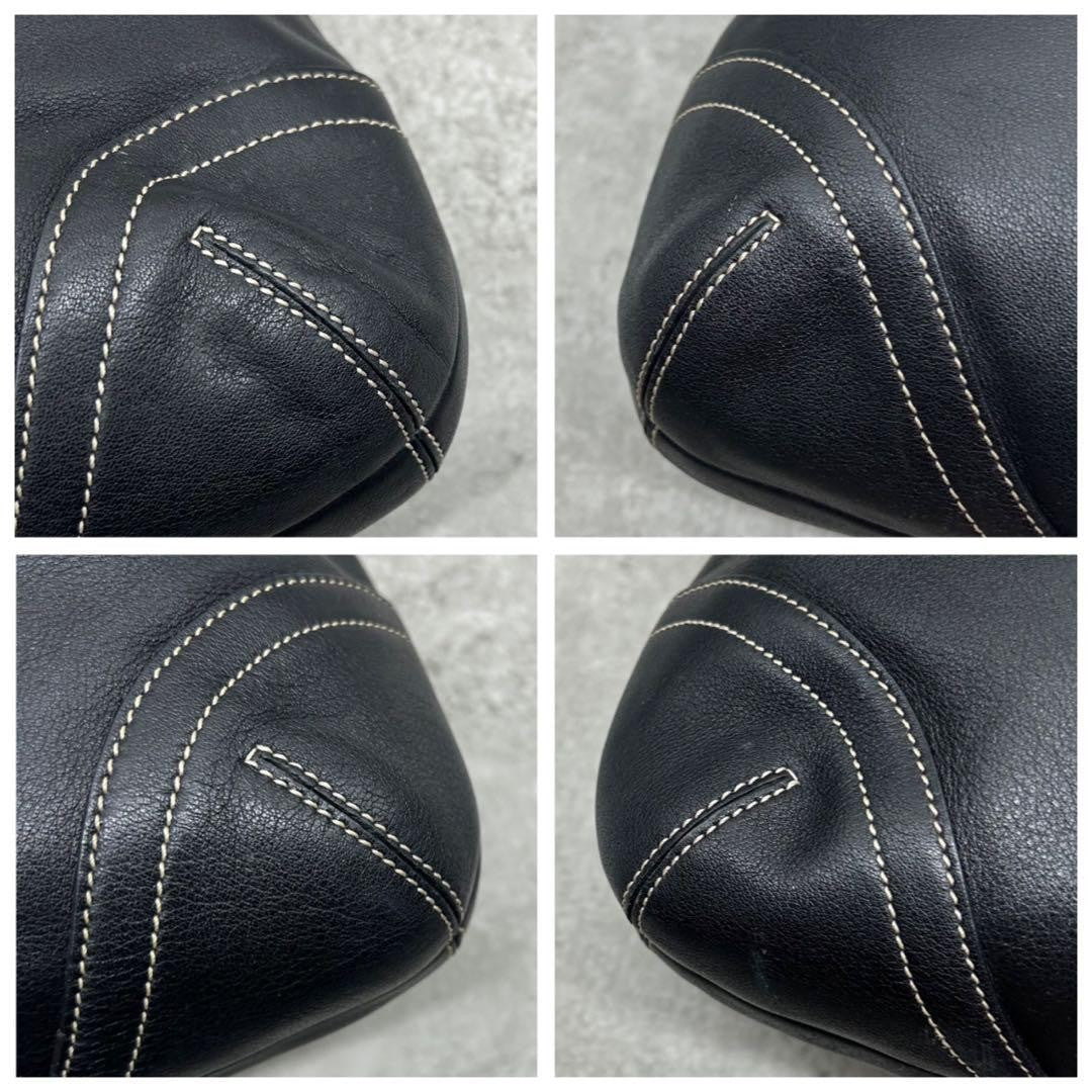 COACH Shoulder Bag Purse Soho Leather Black Authentic