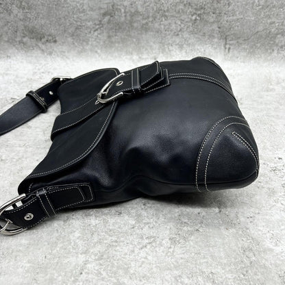 COACH Shoulder Bag Purse Soho Leather Black Authentic