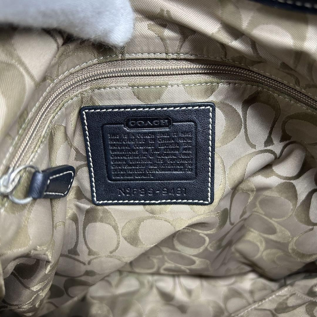 COACH Shoulder Bag Purse Soho Leather Black Authentic