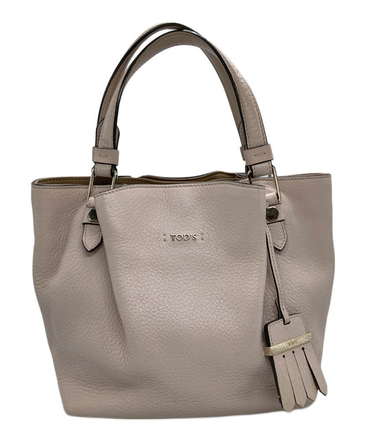 TOD'S Hand Bag Tote Purse Pink Authentic