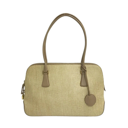 Salvatore Ferragamo Hand Bag Tote Purse Beige Authentic