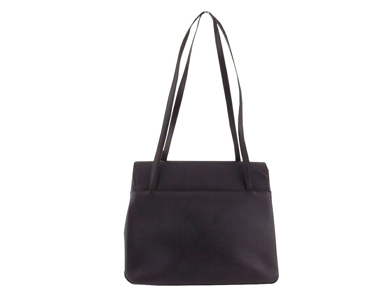 Salvatore Ferragamo Hand Bag Tote Purse Gancini Brown Authentic