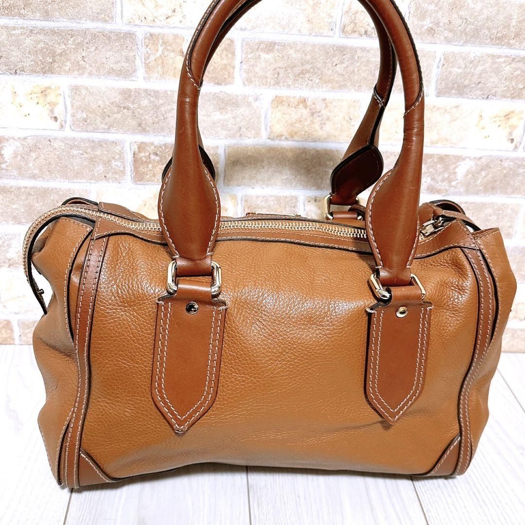 BURBERRY Hand Bag Tote Purse Nova Check Leather Authentic