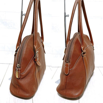 BURBERRYS Hand Bag Tote Purse Nova Check Leather Camel Authentic