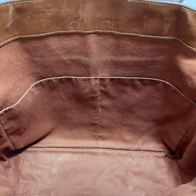 CELINE Hand Bag Tote Purse Boogie Leather Brown Authentic
