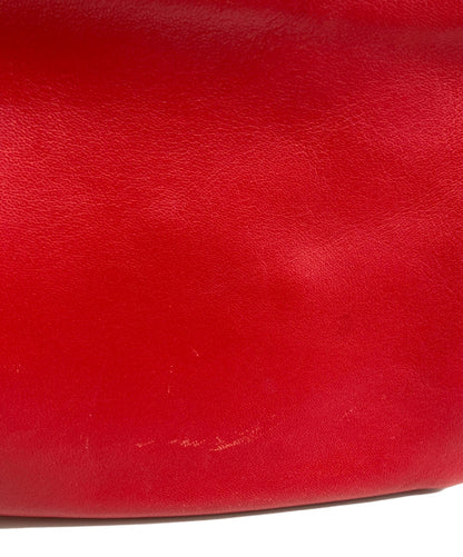 CELINE Shoulder Bag Purse Red Authentic