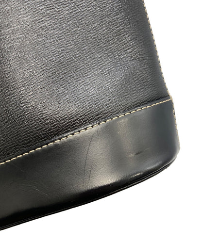BURBERRY Hand Bag Tote Purse Nova Check Authentic Black