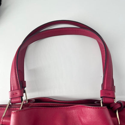 TOD'S Hand Bag Tote Purse Logo Leather Pink Authentic