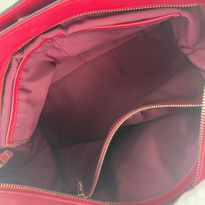 TOD'S Hand Bag Tote Purse Logo Leather Pink Authentic