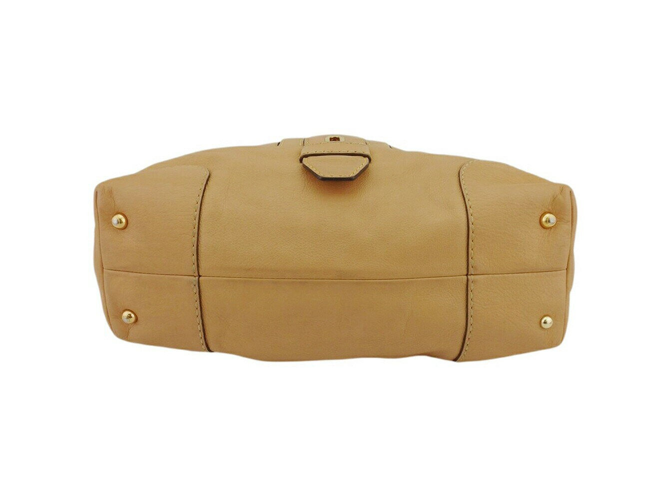 TOD'S Hand Bag Tote Purse Beige Authentic