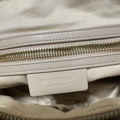 GIVENCHY Hand Bag Tote Purse Nightingale Leather Beige Authentic