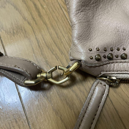 GIVENCHY Hand Bag Tote Purse Nightingale Leather Beige Authentic