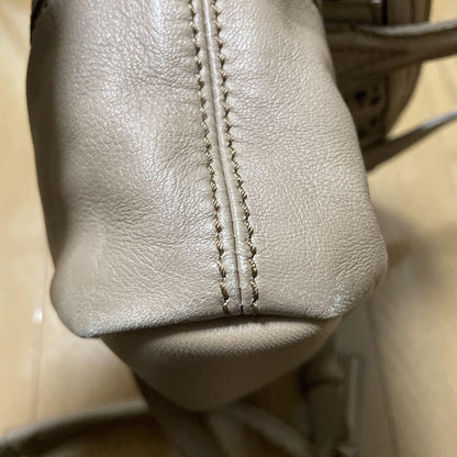 GIVENCHY Hand Bag Tote Purse Nightingale Leather Beige Authentic