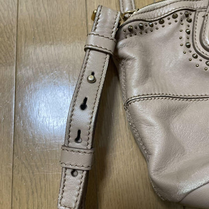 GIVENCHY Hand Bag Tote Purse Nightingale Leather Beige Authentic
